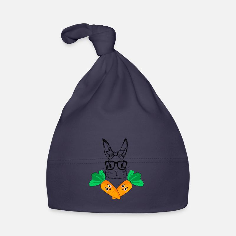 Jolly Roger Joyeuses Pâques avec crâne de lapin mignon & Bonnet bio Bébé
