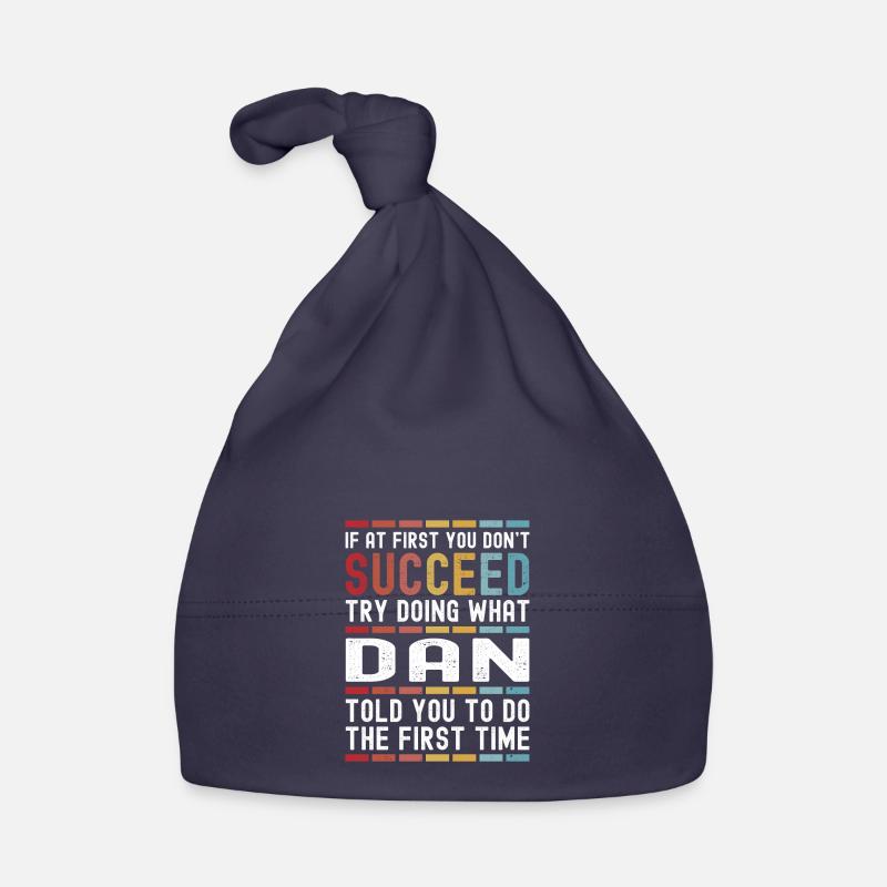 Dan Name Personalized Funny Birthday Christmas Organic Baby Cap