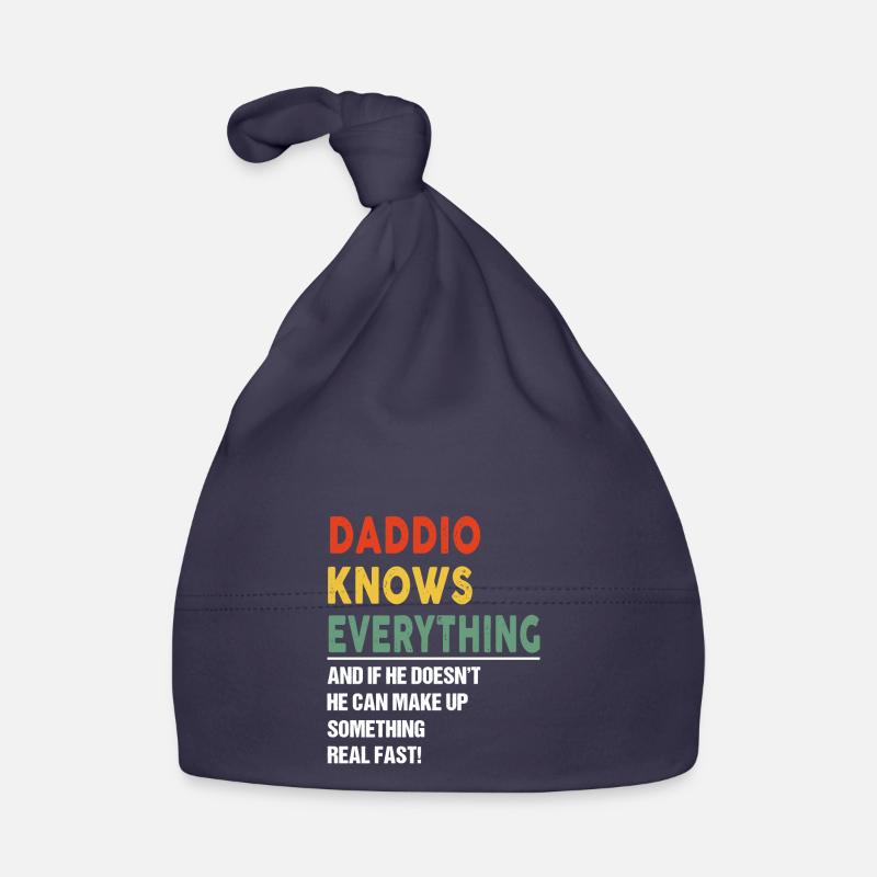 Daddio Knows Everything Father's Day Daddio Baby Bio-Mütze