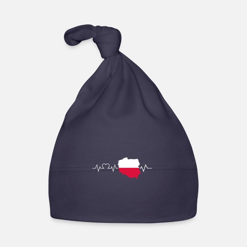 Pole Herzschlag Polen Baby Bio-Mütze
