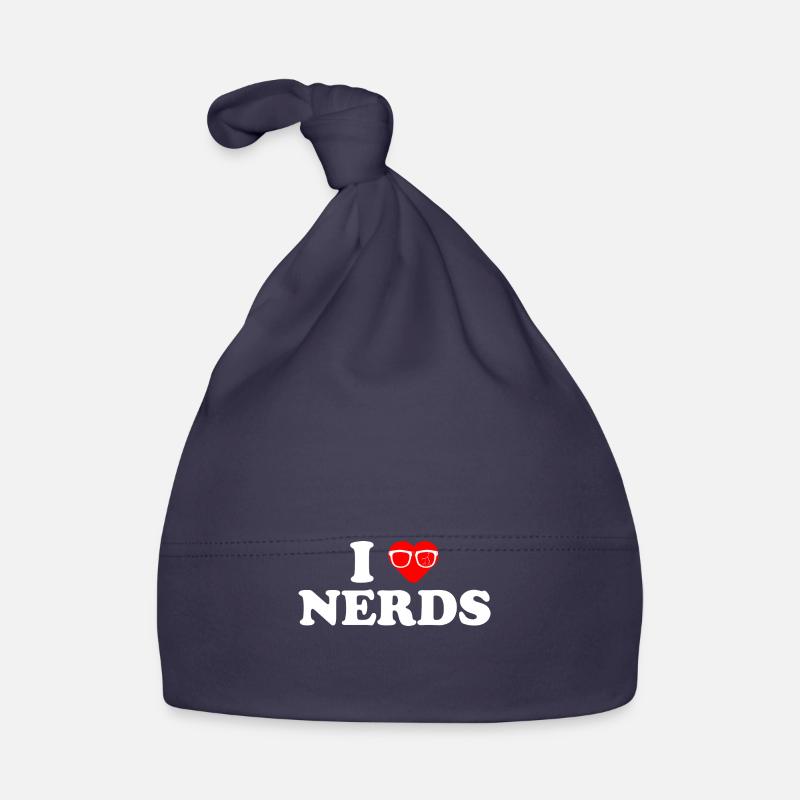 I Love Nerds tshirt - I Heart Nerds Organic Baby Cap