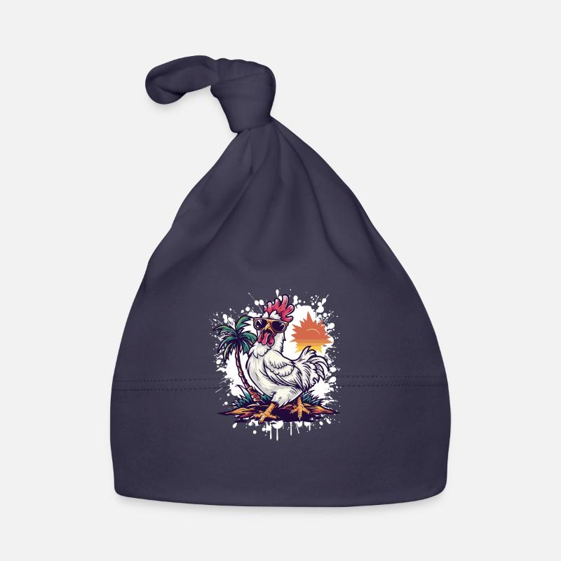 Rooster Island Palm Tree Organic Baby Cap