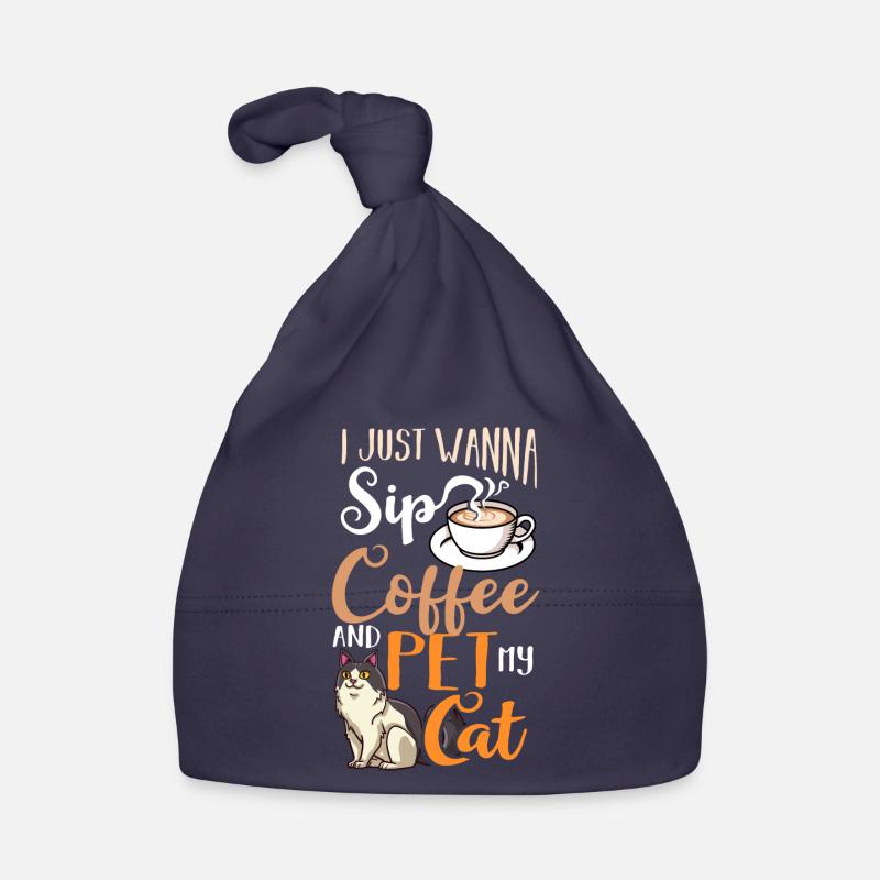 Cafetière Chat Machine Chaton Tasse Grains Bonnet bio Bébé