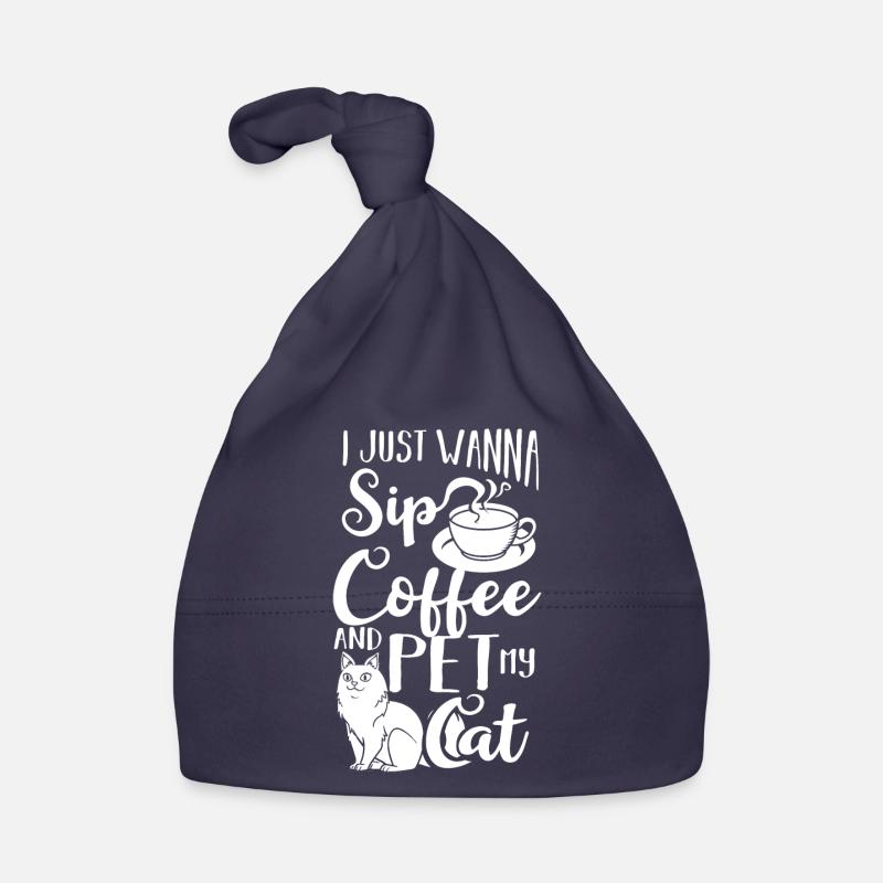Cafetière Chat Machine Chaton Tasse Grains Bonnet bio Bébé