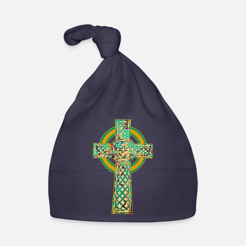 Croix 2 E 269 - Bonnet bio Bébé - marine