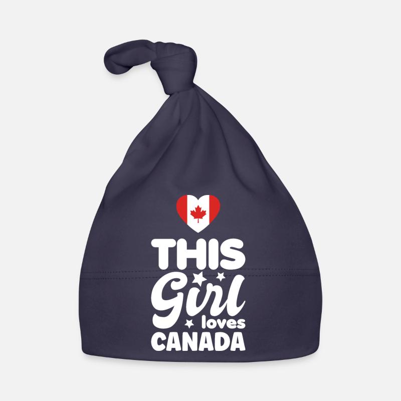 Drapeau du Canada Feuille d’érable Drapeau canadien Canada Bonnet bio Bébé