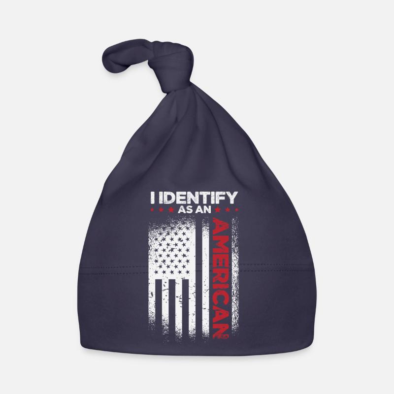 I Identify As An American Organic Baby Cap