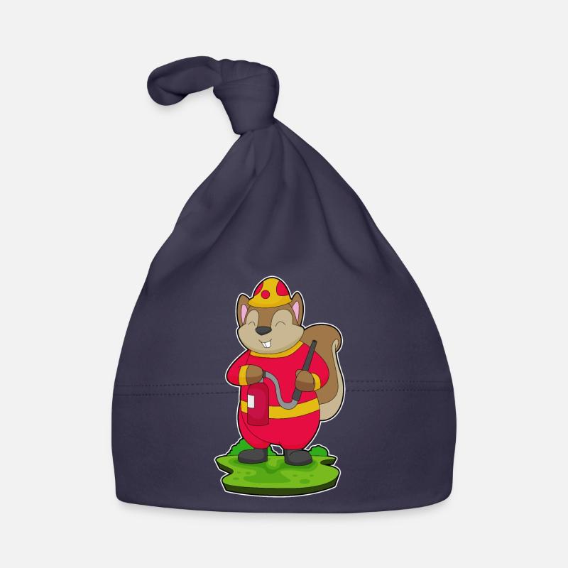 Pompier Squirrel Extincteur Brigade Bonnet bio Bébé