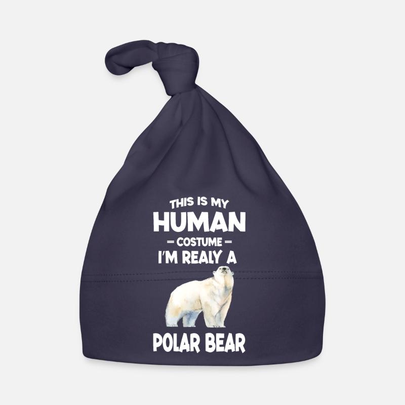 Das ist mein menschliches Kostüm Ich bin wirklich ein Eisbär Baby Bio-Mütze