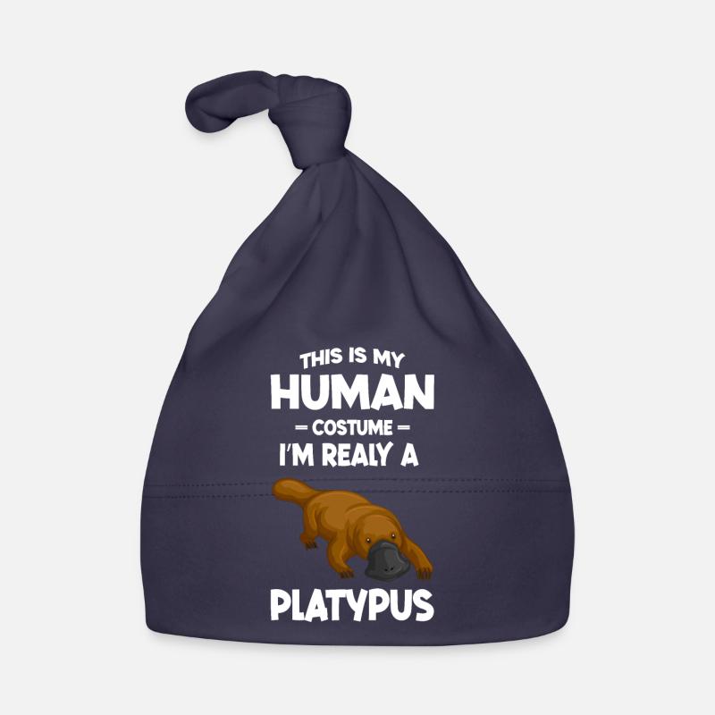 Das ist mein menschliches Kostüm Ich bin ein echtes Schnabeltier Baby Bio-Mütze