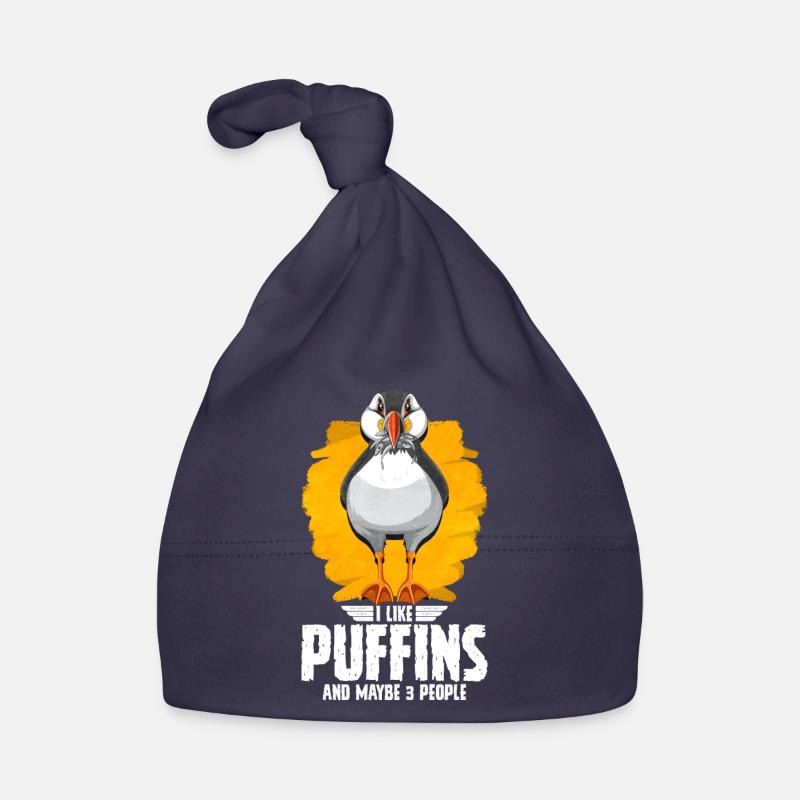 Puffin Bird Gift Organic Baby Cap