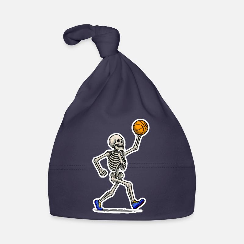 Basketball Skeleton Slam - Bonnet bio Bébé - marine