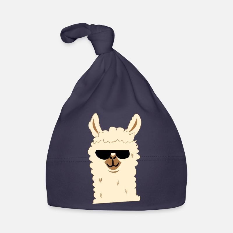 Lama avec lunettes de soleil Bonnet bio Bébé
