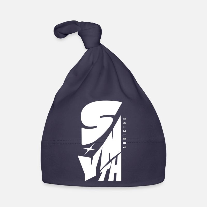 Synth Addicted Synthesizer Modular - Organic Baby Cap - navy
