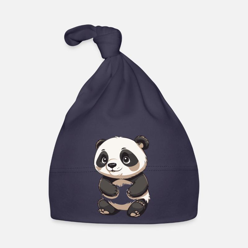 Panda mignon - Conception d’animaux Bonnet bio Bébé