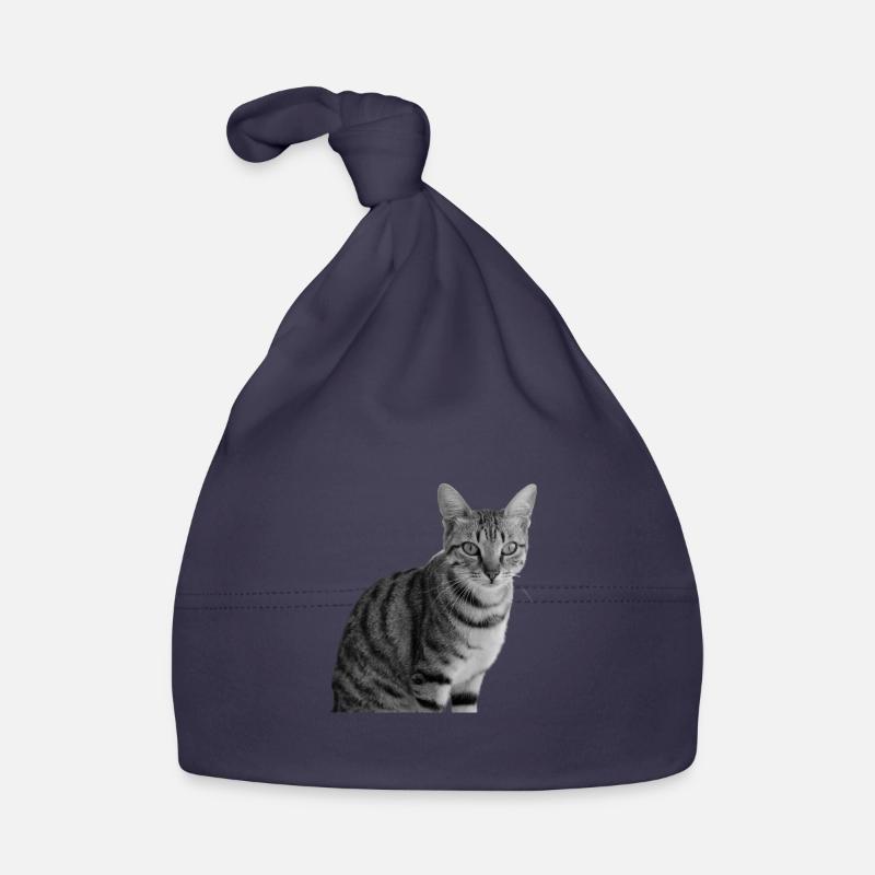Chat blanc-noir Chat noir et blanc Bonnet bio Bébé