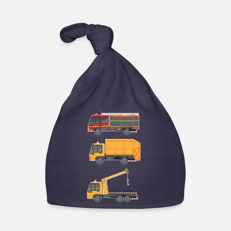 Construction Camion De Pompier Pour Garçon Bonnet bio Bébé