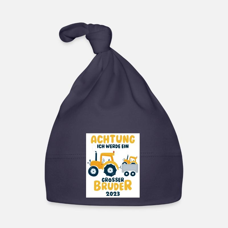 Werdender Bruder Geschenk Ich werde Bruder Brüder Baby Bio-Mütze