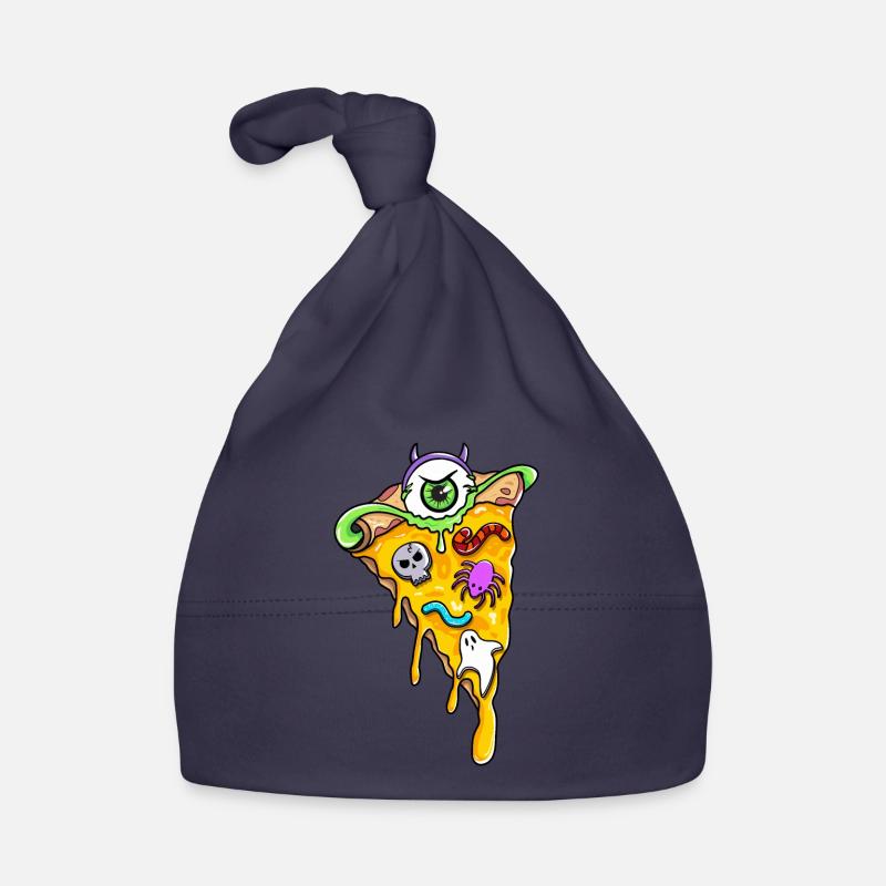 Creepy Horror Pizza Tranches Skull Spider Bonnet bio Bébé