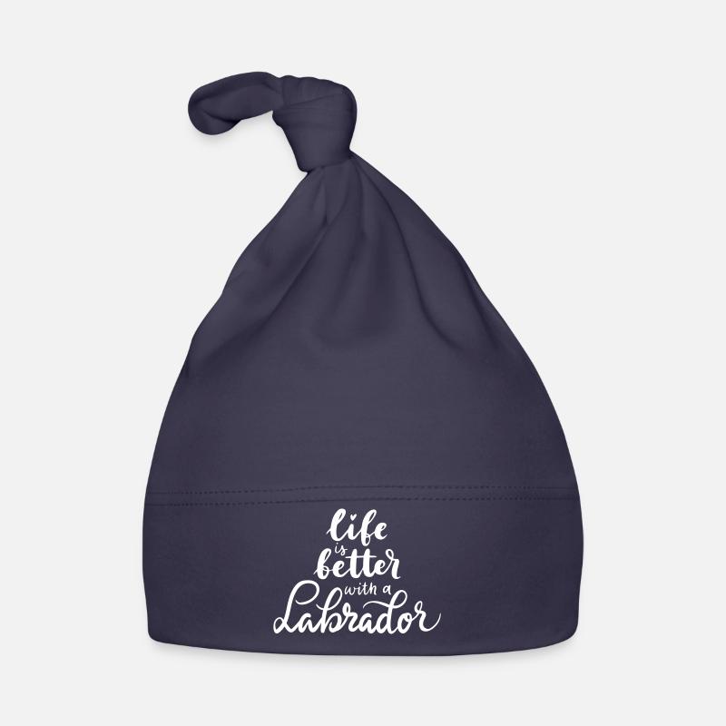 Life is better with a Labrador Organic Baby Cap