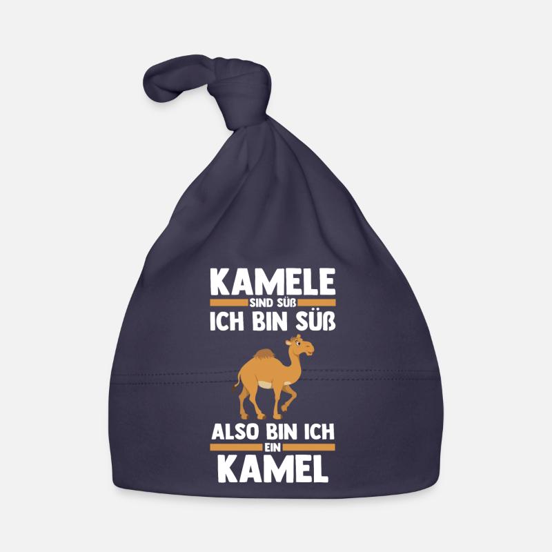 Kamel - Baby Bio-Mütze - Navy
