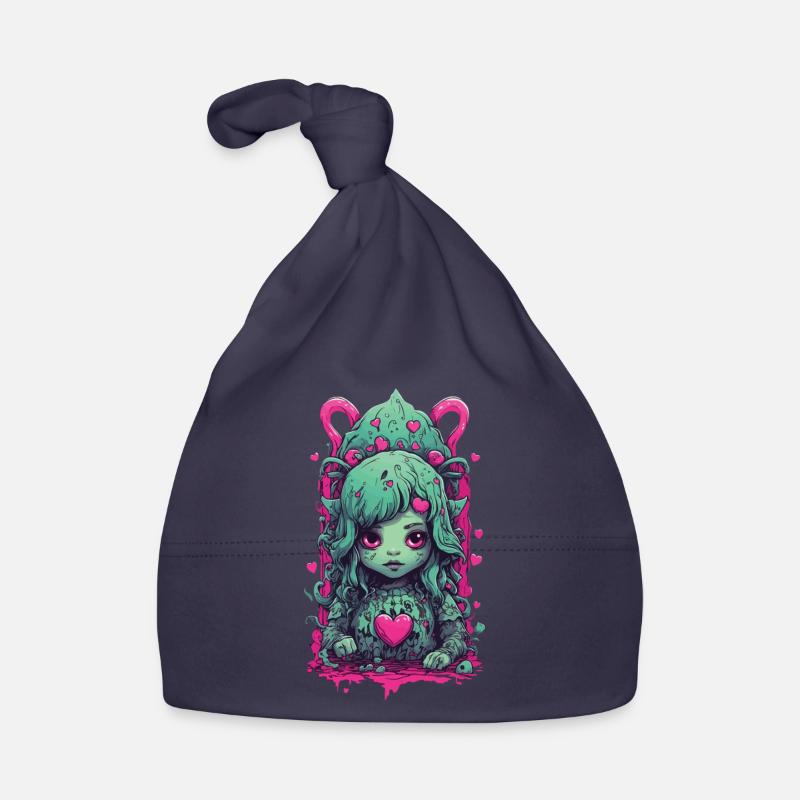 Kawaii Gothic Occult Magic Weirdcore Love Design Organic Baby Cap