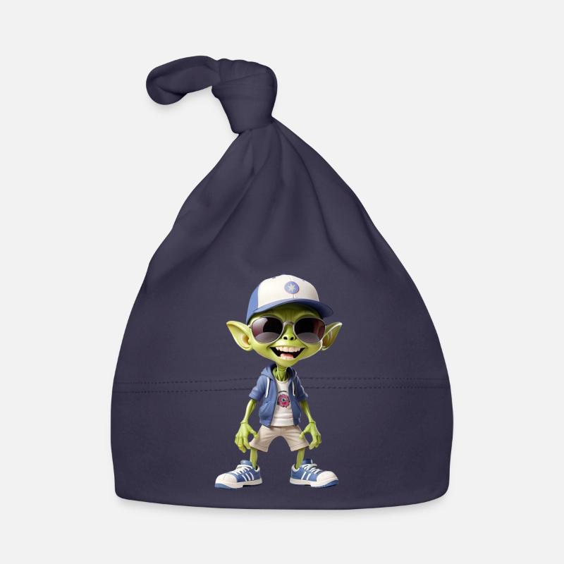 Adolescent extraterrestre cool - Bonnet bio Bébé - marine