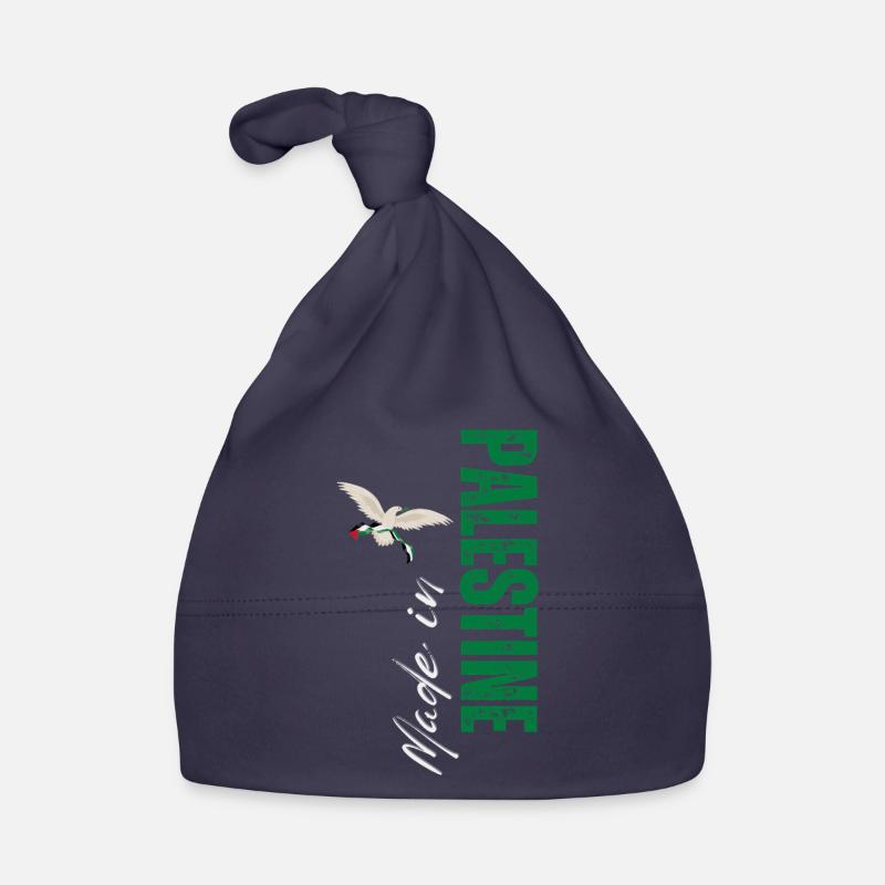 Made in Palestine, design vertical Bonnet bio Bébé