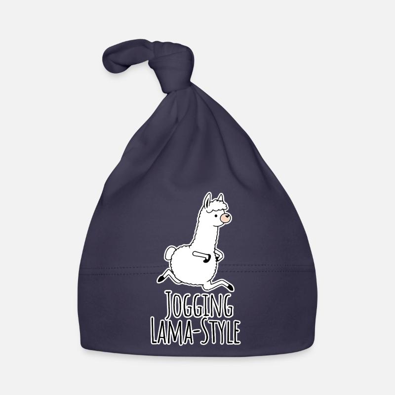 Des joggers style lama ! Courir à la fois et s’amuser ! Bonnet bio Bébé