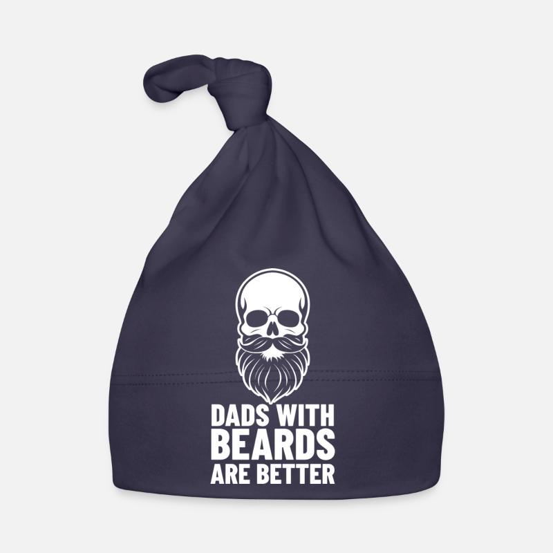 Fathers with beards are better | Skull Design Organic Baby Cap