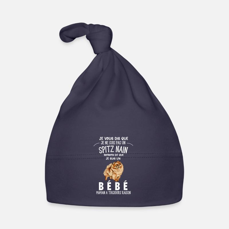 je ne suis pas un spitz nain Bonnet bio Bébé