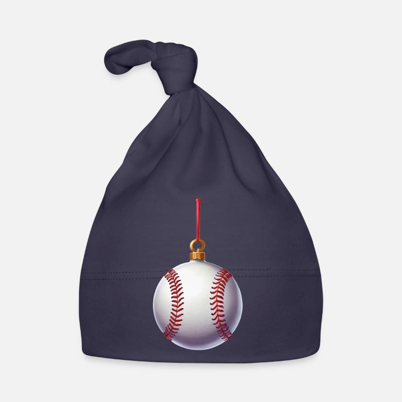 MERRY CHRISTMAS BASEBALL Organic Baby Cap