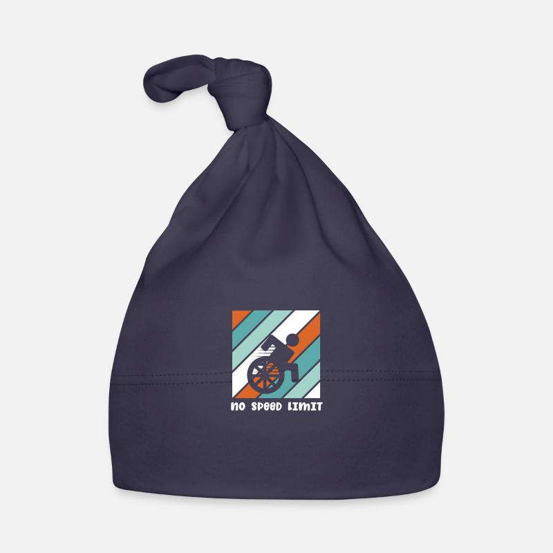 Fauteuil roulant Handicap Handicap - Bonnet bio Bébé - marine