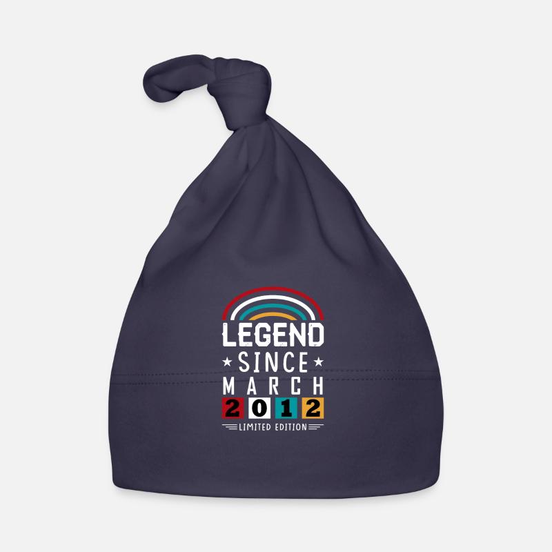 2012 Legend Since Geburtstag Geschenk März Baby Bio-Mütze