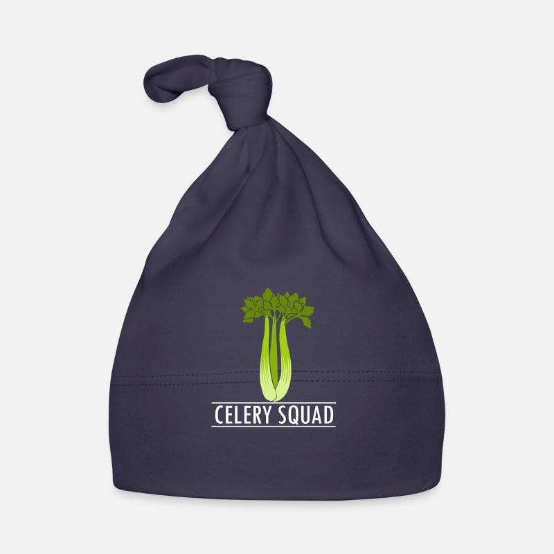 Celery Food Ironic Saying Leeks Vegetable Organic Baby Cap