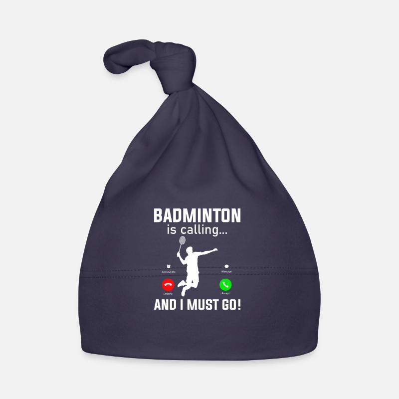 Volant de badminton - Bonnet bio Bébé - marine