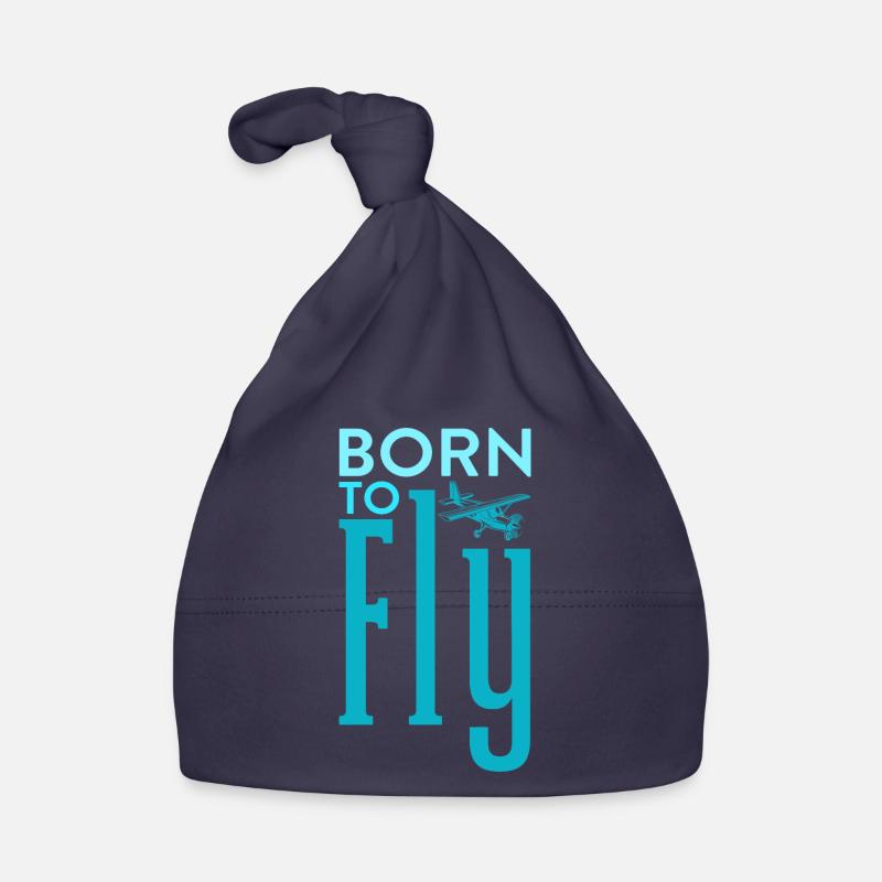 Né pour pilote d’aviation Bonnet bio Bébé