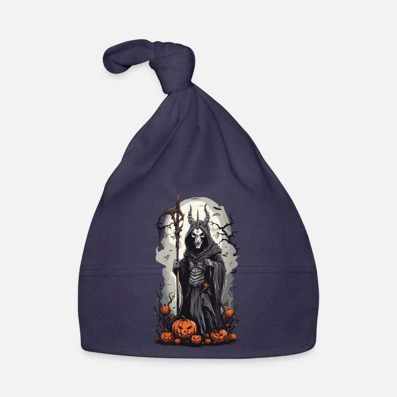 Le magicien noir Grim Reaper à Halloween Bonnet bio Bébé