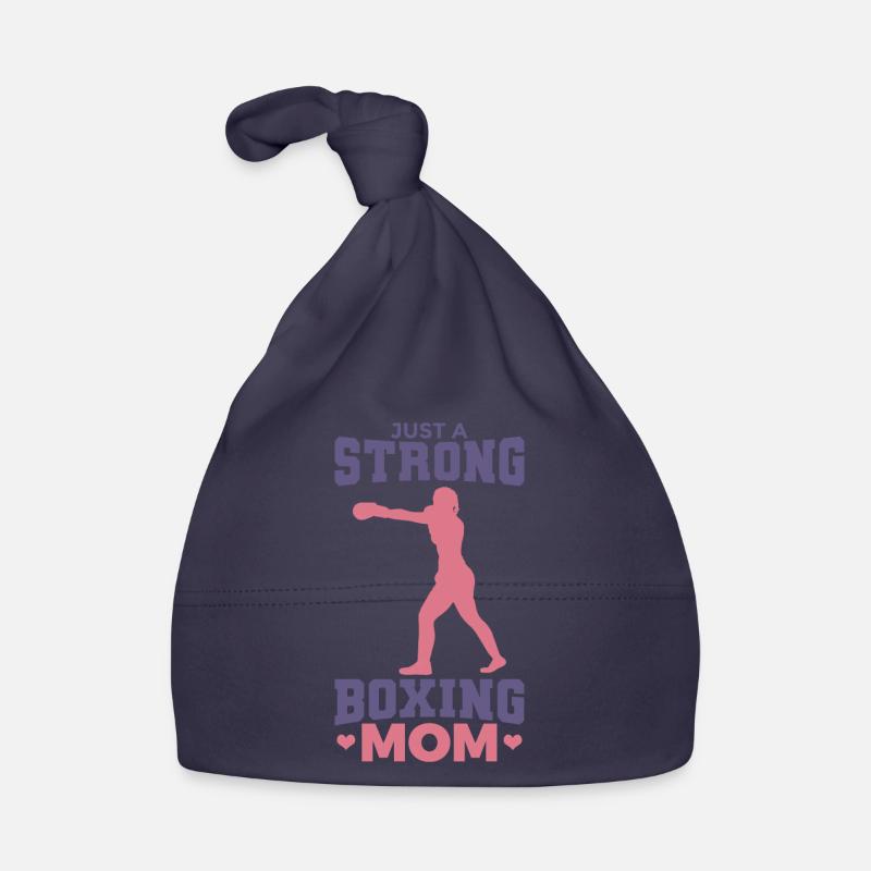 Just a strong boxer mom Organic Baby Cap