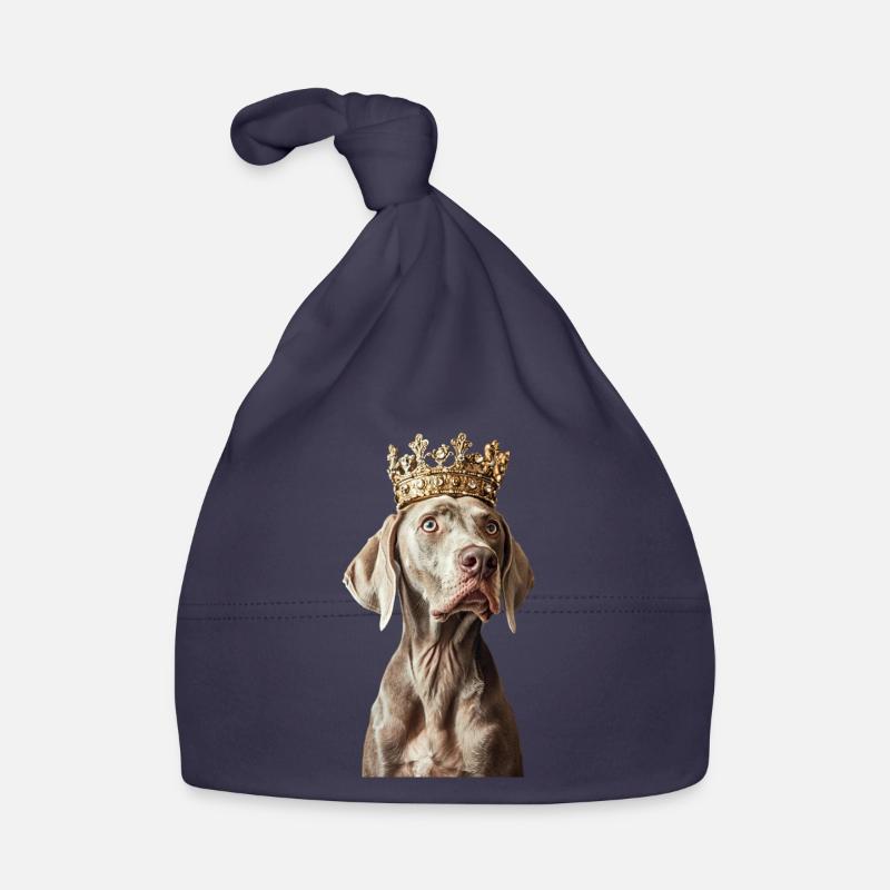 Weimaraner - Baby Bio-Mütze - Navy