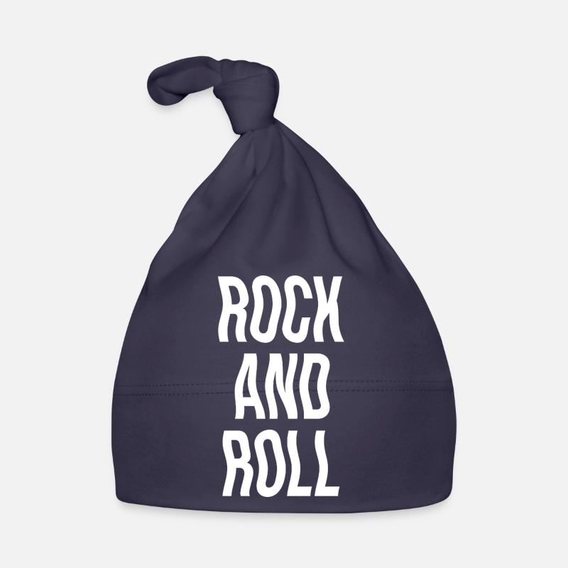 Rock'n'Roll Bold Typografie Baby Bio-Mütze