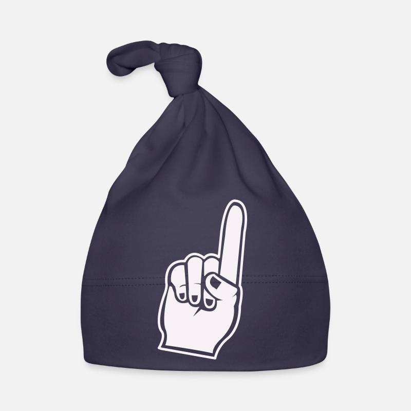 Fan Hand Index Finger Icon Organic Baby Cap