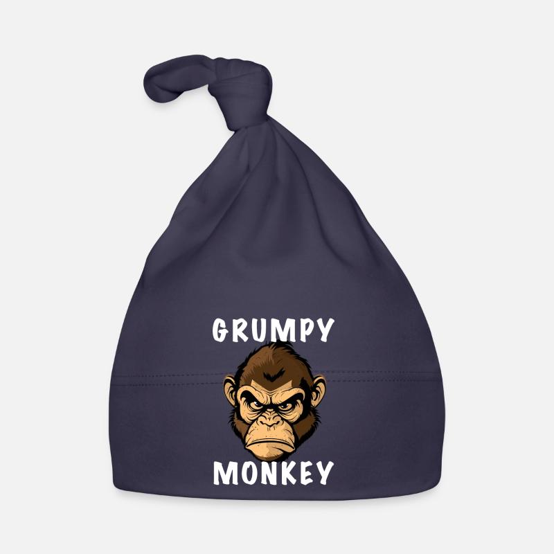 GRUMPY MONKEY - Baby Bio-Mütze - Navy