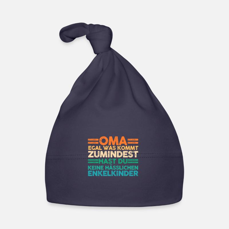 Enkelkinder Großmutter Oma Baby Bio-Mütze