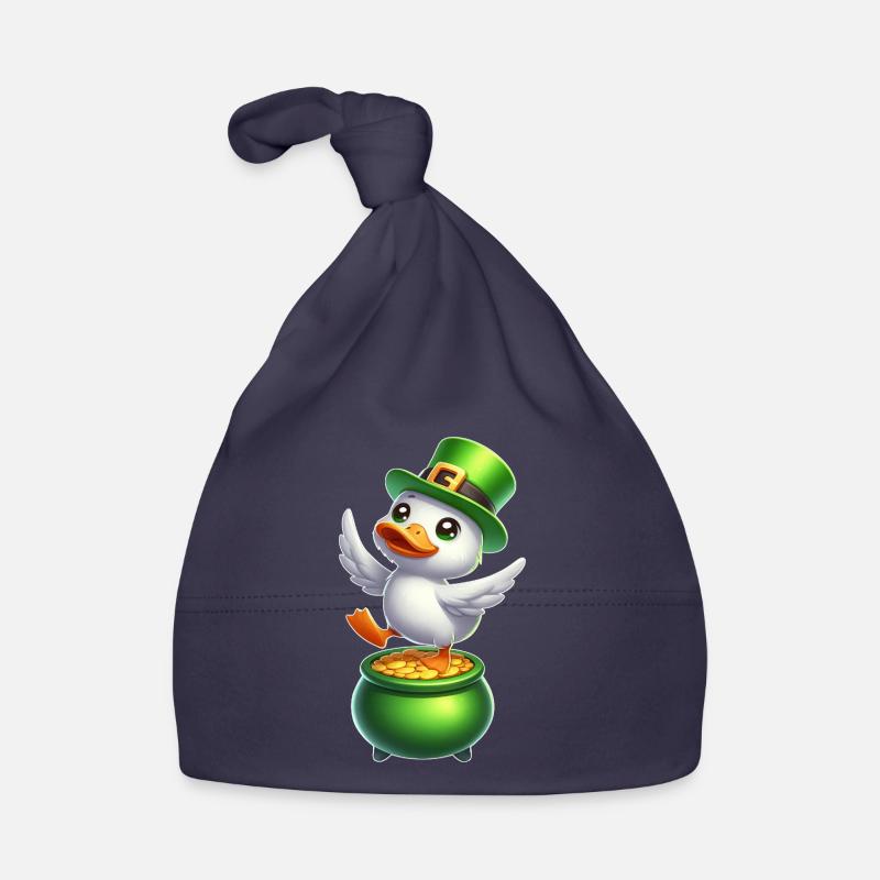 Doux Canard De La Saint-Patrick Chapeau Haut de Forme Trèfle Bonnet bio Bébé