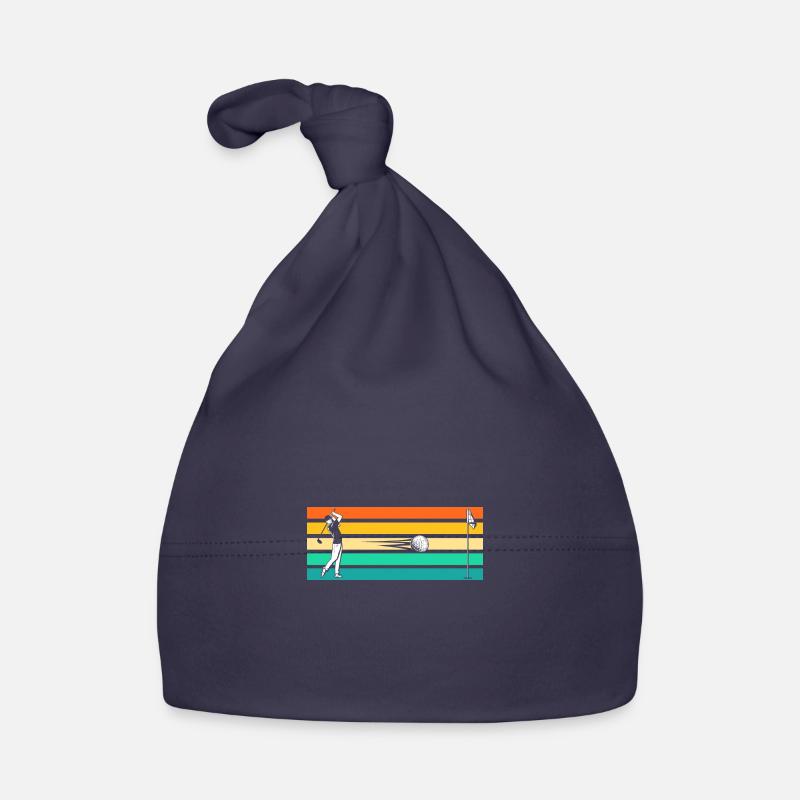 Golfspieler Golfer Golf - Bonnet bio Bébé - marine