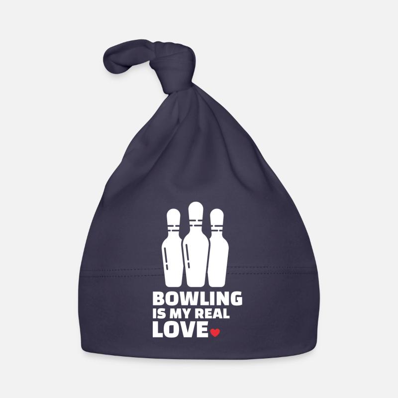 J’adore Bowling Stylish Bowling Silhouette Bonnet bio Bébé