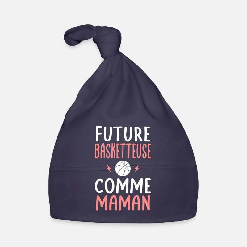 Future basketteuse - Comme maman - Cadeau humour Bonnet bio Bébé