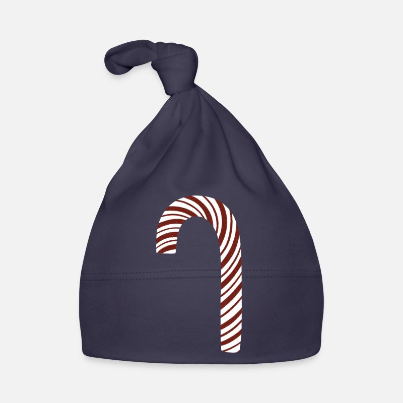 Candy Cane Organic Baby Cap