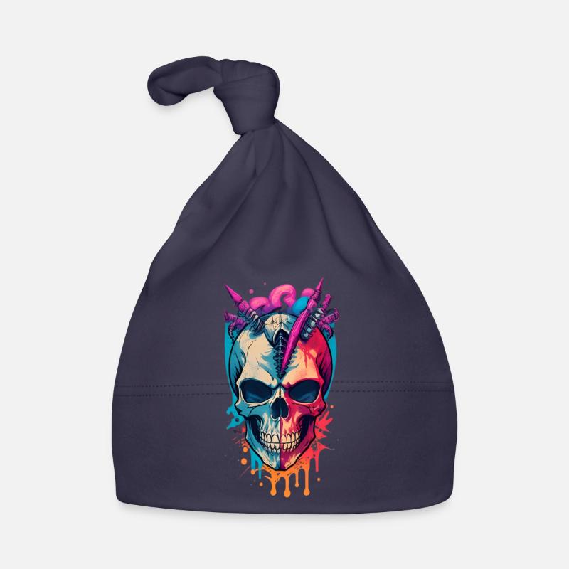 Totenkopf Baby Bio-Mütze